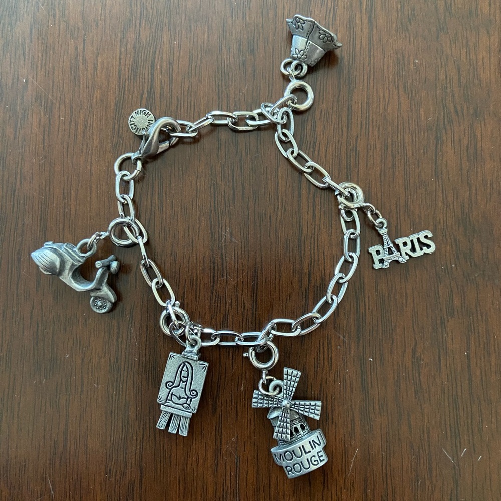 High Intensity Paris-Themed Charm Bracelet